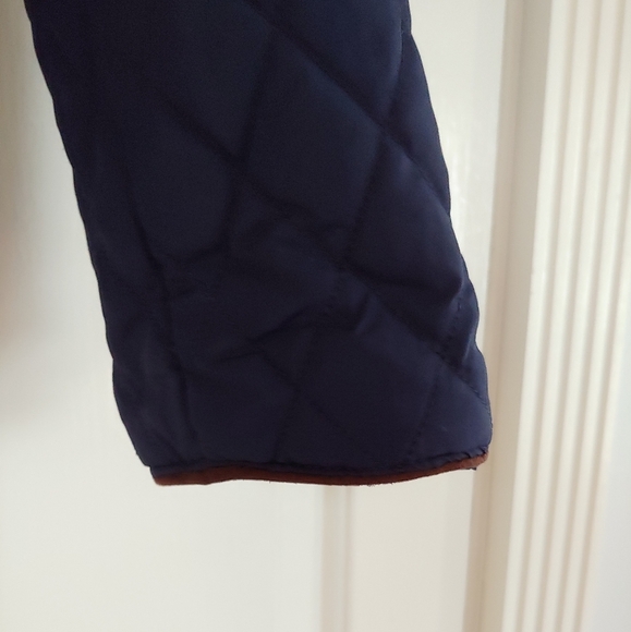 Quilted Jacket with hood Navy Size small - Picture 6 of 12